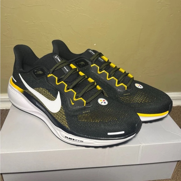 *NEW* Pittsburgh Steelers NFL Nike Zoom Pegasus 41 Shoes - Men's Size 9 *No Box* - Picture 1 of 4